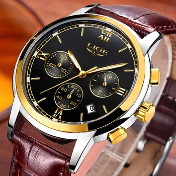 Relojes Hombre 2018 New LIGE Watch Men Top Luxury Brand Watches Mens Leather Fashion Casual Quartz Watch Sport Waterproof Clock
Relojes Hombre 2018 New LIGE Watch Men Top Luxury Brand Watches Mens Leather Fashion Casual Quartz Watch Sport Waterproof Clock