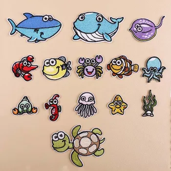 Marine Life Embroidery Patch Heat Transfers Iron On Sew On Patches for Clothing DIY Clothes Stickers Decorative Appliques 47206
Marine Life Embroidery Patch Heat Transfers Iron On Sew On Patches for Clothing DIY Clothes Stickers Decorative Appliques 47206
