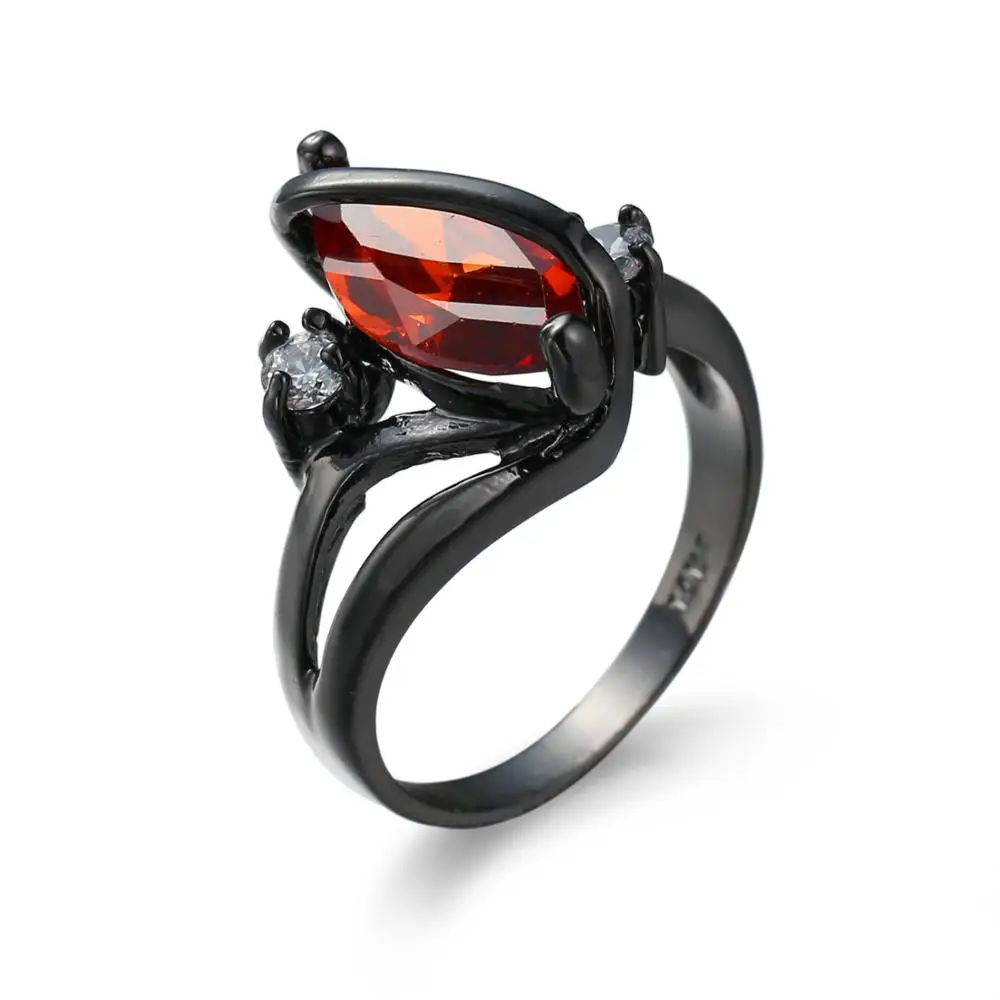 Gothic Gun Black Marquise Zirconia Rings For Women Punk Vintage Red Stone Ring Party Jewelry Accessories Anillos Mujer Bague
Gothic Gun Black Marquise Zirconia Rings For Women Punk Vintage Red Stone Ring Party Jewelry Accessories Anillos Mujer Bague