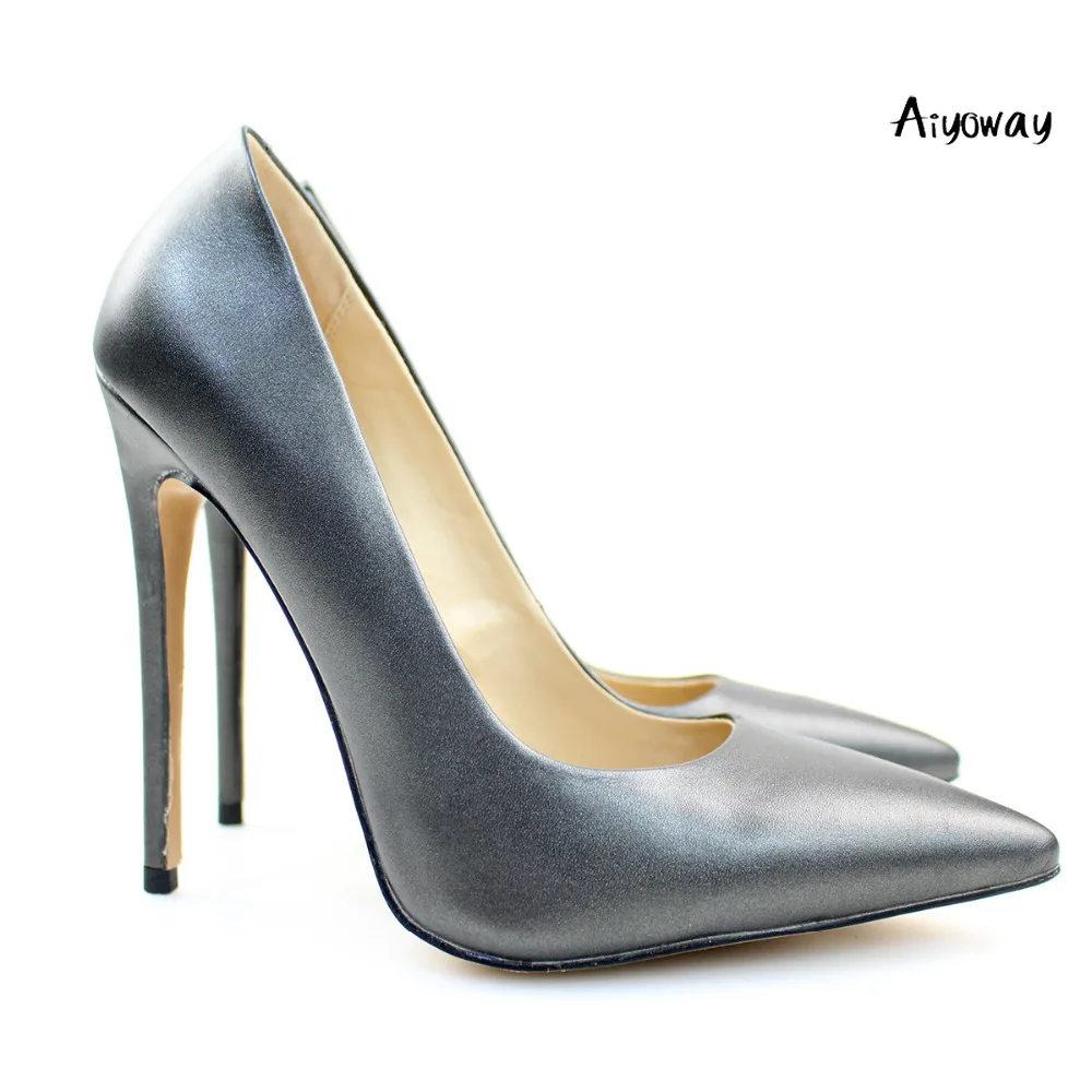 Ladies Pointed Toe Silver Gray High Heel PU Pumps 10cm 12cm Aiyoway Elegant Women Wedding Party Office Shoes Slip On US Size 15
Ladies Pointed Toe Silver Gray High Heel PU Pumps 10cm 12cm Aiyoway Elegant Women Wedding Party Office Shoes Slip On US Size 15