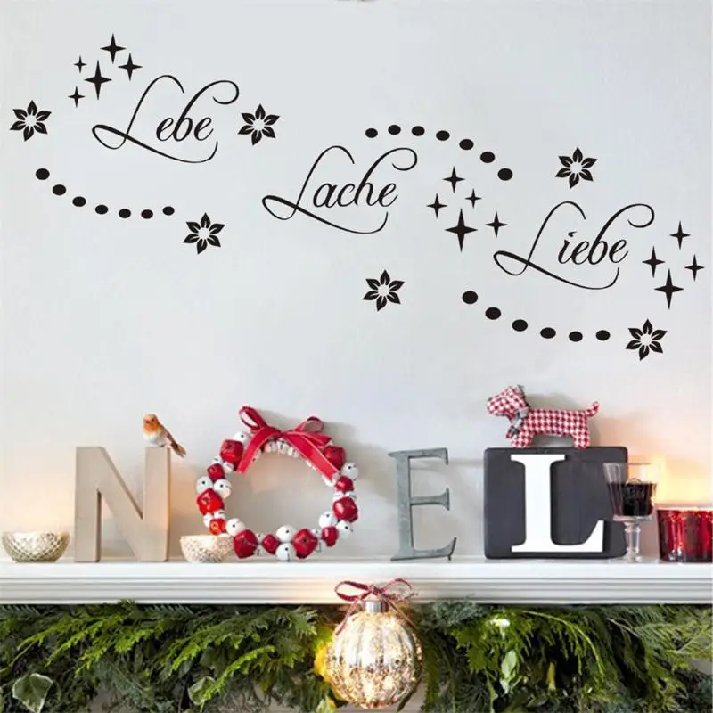 German lebe lache Characters flower home decal wedding decoration removable wall sticker 3d wallpaper ZYd001
German lebe lache Characters flower home decal wedding decoration removable wall sticker 3d wallpaper ZYd001