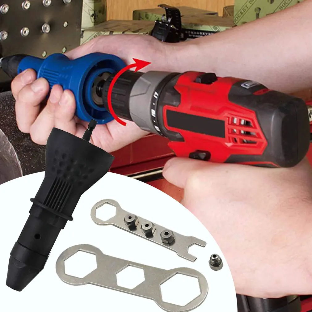 Electric Rivet Nut Gun Riveting Tool Cordless Riveting Drill Adaptor Insert nut tool Multifunction Nail Gun Auto Rivet
Electric Rivet Nut Gun Riveting Tool Cordless Riveting Drill Adaptor Insert nut tool Multifunction Nail Gun Auto Rivet