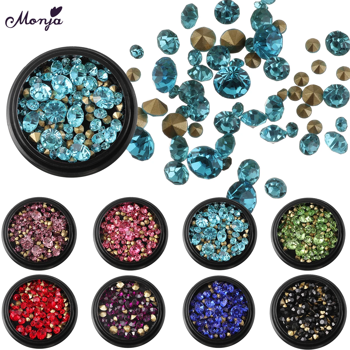 Monja Nail Art 3D Multi-Size AB Czech Rhinestones Crystal DIY Charm Gem Decorations Manicure Accessories
Monja Nail Art 3D Multi-Size AB Czech Rhinestones Crystal DIY Charm Gem Decorations Manicure Accessories