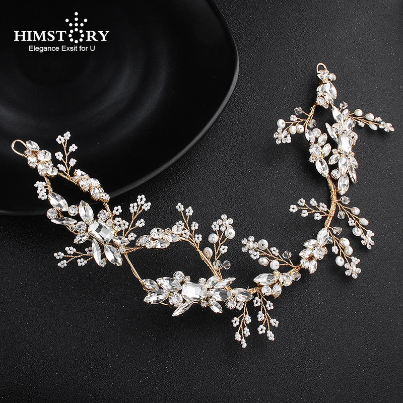 Himstory Crystal Handmade Tiara Bridal Hairband Royal Pearl Headpiece Wedding Dressing Hair Crown Accessory Women Hair Jewelry
Himstory Crystal Handmade Tiara Bridal Hairband Royal Pearl Headpiece Wedding Dressing Hair Crown Accessory Women Hair Jewelry