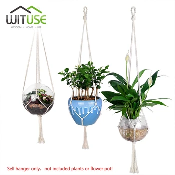 WITUSE 3pcs 4 Legs Plant Hanger Flowerpot Macrame Rope For Indoor Outdoor Hanging Flower Display Home Garden Decor Fit 6/8/10"
WITUSE 3pcs 4 Legs Plant Hanger Flowerpot Macrame Rope For Indoor Outdoor Hanging Flower Display Home Garden Decor Fit 6/8/10"