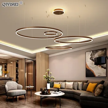 Modern LED Pendant Lights For Living Dining Room Dimmable Suspension Luminaire Suspendu Circular Rings Coffee Hanglamp Luminaria
Modern LED Pendant Lights For Living Dining Room Dimmable Suspension Luminaire Suspendu Circular Rings Coffee Hanglamp Luminaria