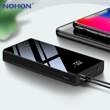 NOHON 30000mAh Power Bank Triple USB Ports LED Display For iPhone Meizu Huawei 2.1A Fast Charging Durable And Portable PowerBank
NOHON 30000mAh Power Bank Triple USB Ports LED Display For iPhone Meizu Huawei 2.1A Fast Charging Durable And Portable PowerBank