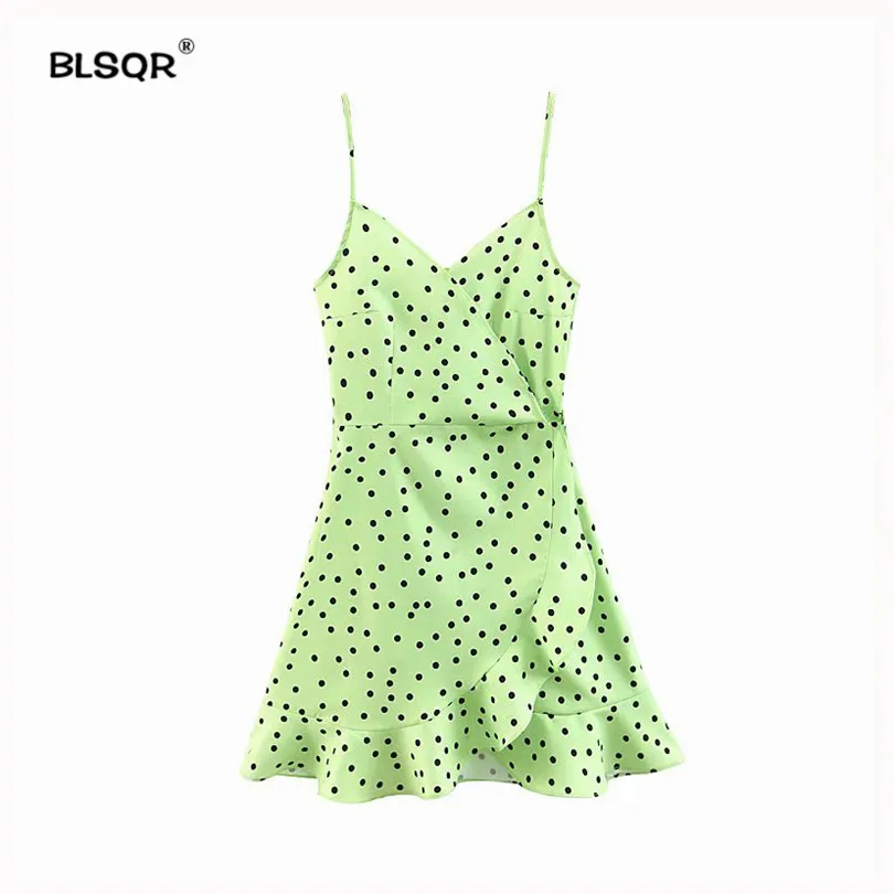 Women polka dot print mini Neon color dress A line sleeveless adjustable straps female ruffles casual sweet dress vestidos
Women polka dot print mini Neon color dress A line sleeveless adjustable straps female ruffles casual sweet dress vestidos