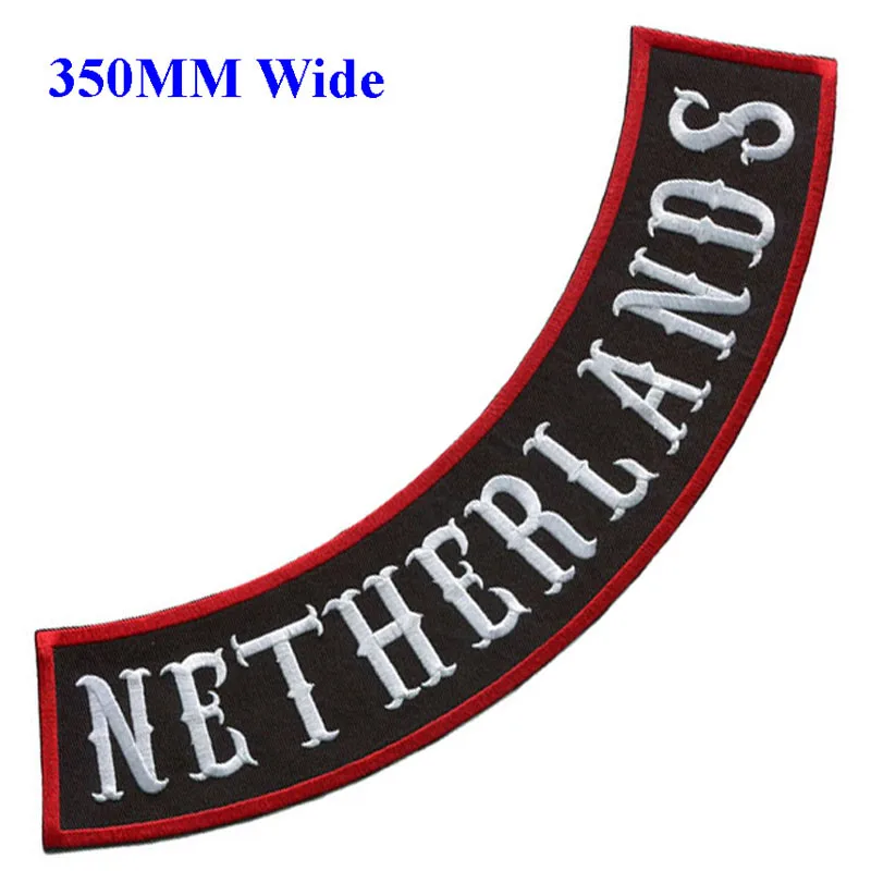 350mm wide multi color NETHERLANDS biker patches iron on patches for clothing/motorcycle jackets embroidery rocker patches
350mm wide multi color NETHERLANDS biker patches iron on patches for clothing/motorcycle jackets embroidery rocker patches