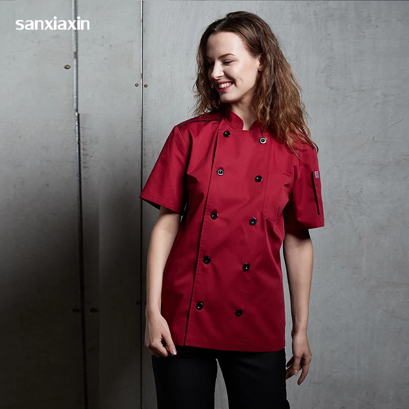 High Quality Chef Uniform Short Sleeve Summer Work Clothing Men and Women Kitchen Cook Jacket Chef Master White Coat Uniforms
High Quality Chef Uniform Short Sleeve Summer Work Clothing Men and Women Kitchen Cook Jacket Chef Master White Coat Uniforms