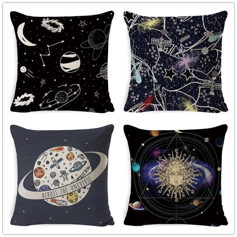 Fokusent Cartoon Galaxy Cushion Cover Funny Astronaut Spaceman Pillowcase Planets Seat Sofa Decorative Puzzle Gift Pillows
Fokusent Cartoon Galaxy Cushion Cover Funny Astronaut Spaceman Pillowcase Planets Seat Sofa Decorative Puzzle Gift Pillows