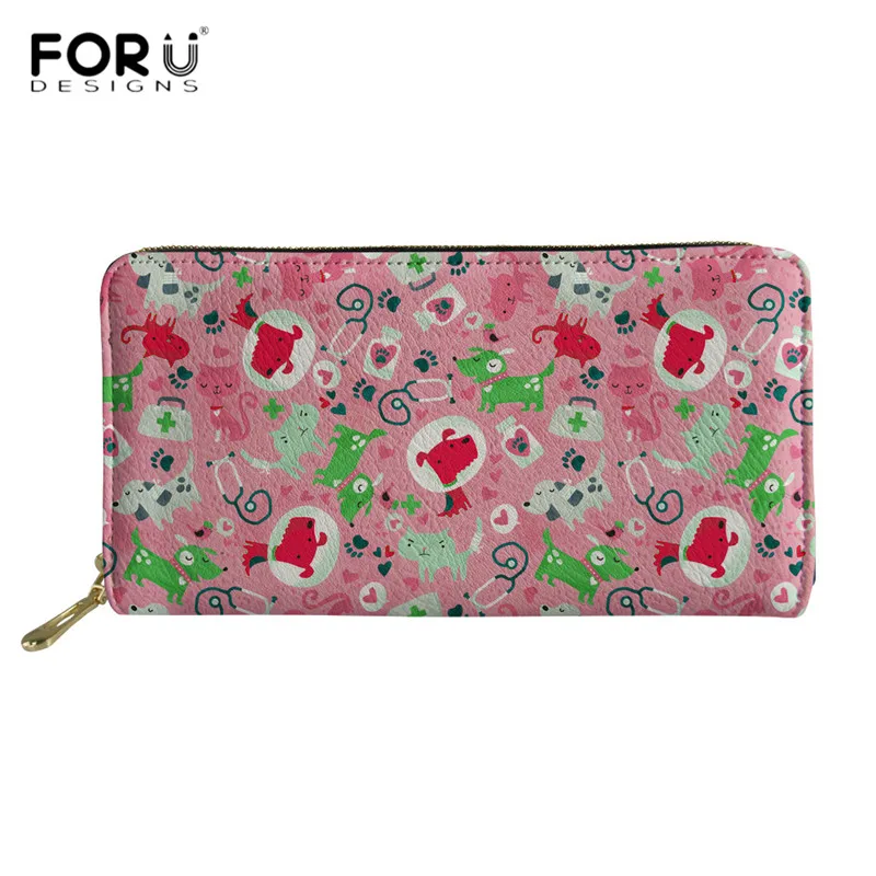 FORUDESIGNS Veterinary Pattern Long Wallets Women Luxury Leather Purse Veterinarian Design PU Clutch Card Case Travel Money Bag
FORUDESIGNS Veterinary Pattern Long Wallets Women Luxury Leather Purse Veterinarian Design PU Clutch Card Case Travel Money Bag