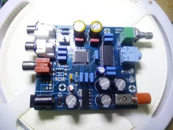 DAC digital decoder board coaxial digital signal input output analog signal with amp output
DAC digital decoder board coaxial digital signal input output analog signal with amp output