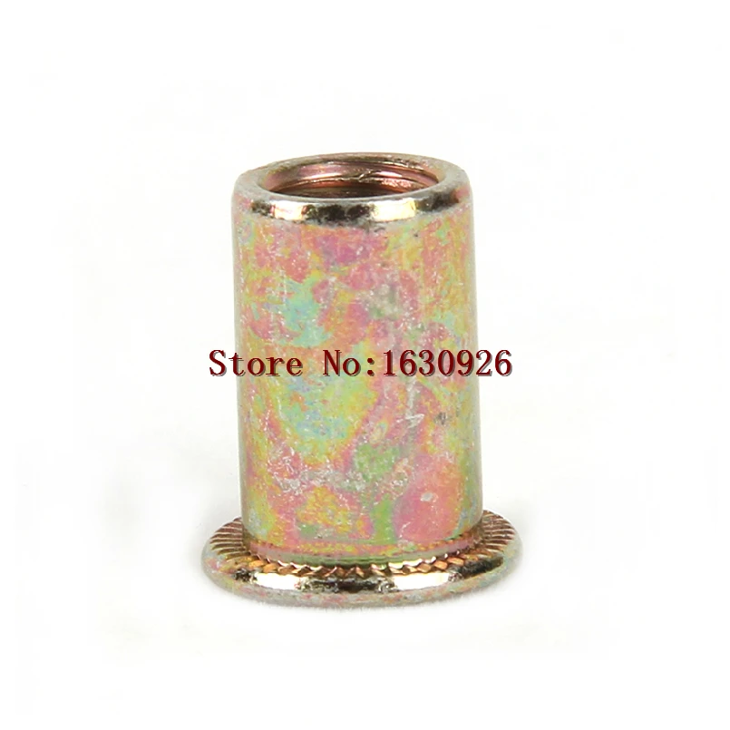 Pull the cap rivet nut riveting female small countersunk head rivet nut pull riveting mother multicolored vertical stripes M8
Pull the cap rivet nut riveting female small countersunk head rivet nut pull riveting mother multicolored vertical stripes M8