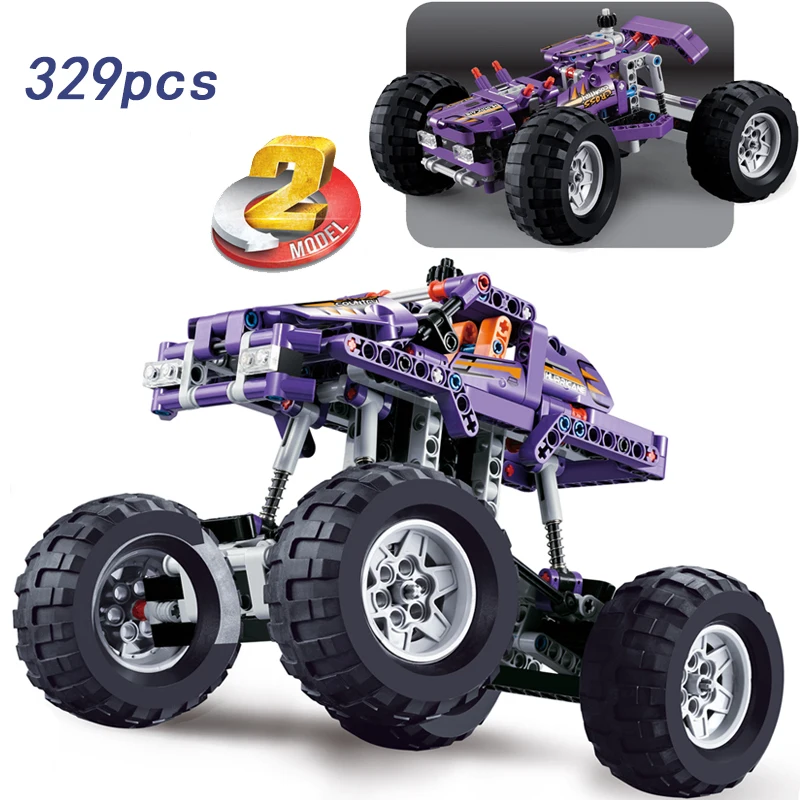 

Decool 3381 Technic Monster Truck 329pcs Building Block Bricks DIY legoings Enlighten Technical Models Toys For Children 42005