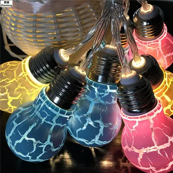 Light Bulb Modeling Led Lamp String Crack Flashing Light Christmas Festival Wedding Decorative Lamp for Club Concert Bar Stage
Light Bulb Modeling Led Lamp String Crack Flashing Light Christmas Festival Wedding Decorative Lamp for Club Concert Bar Stage