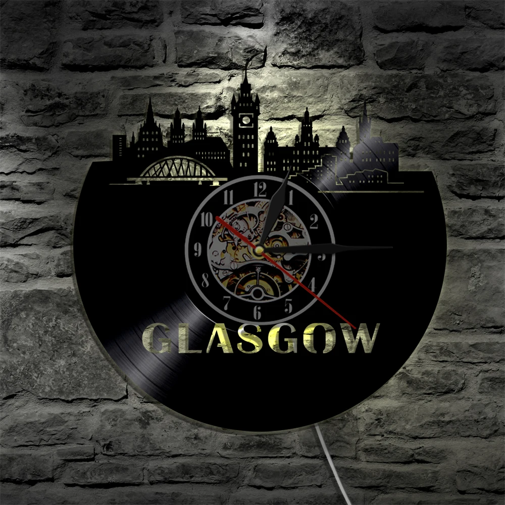 GLASGOW City Wall Clock United Kingdom City Led Light Wall Lamp LP Modern Backlight Cool Living Room Interior Decor
GLASGOW City Wall Clock United Kingdom City Led Light Wall Lamp LP Modern Backlight Cool Living Room Interior Decor