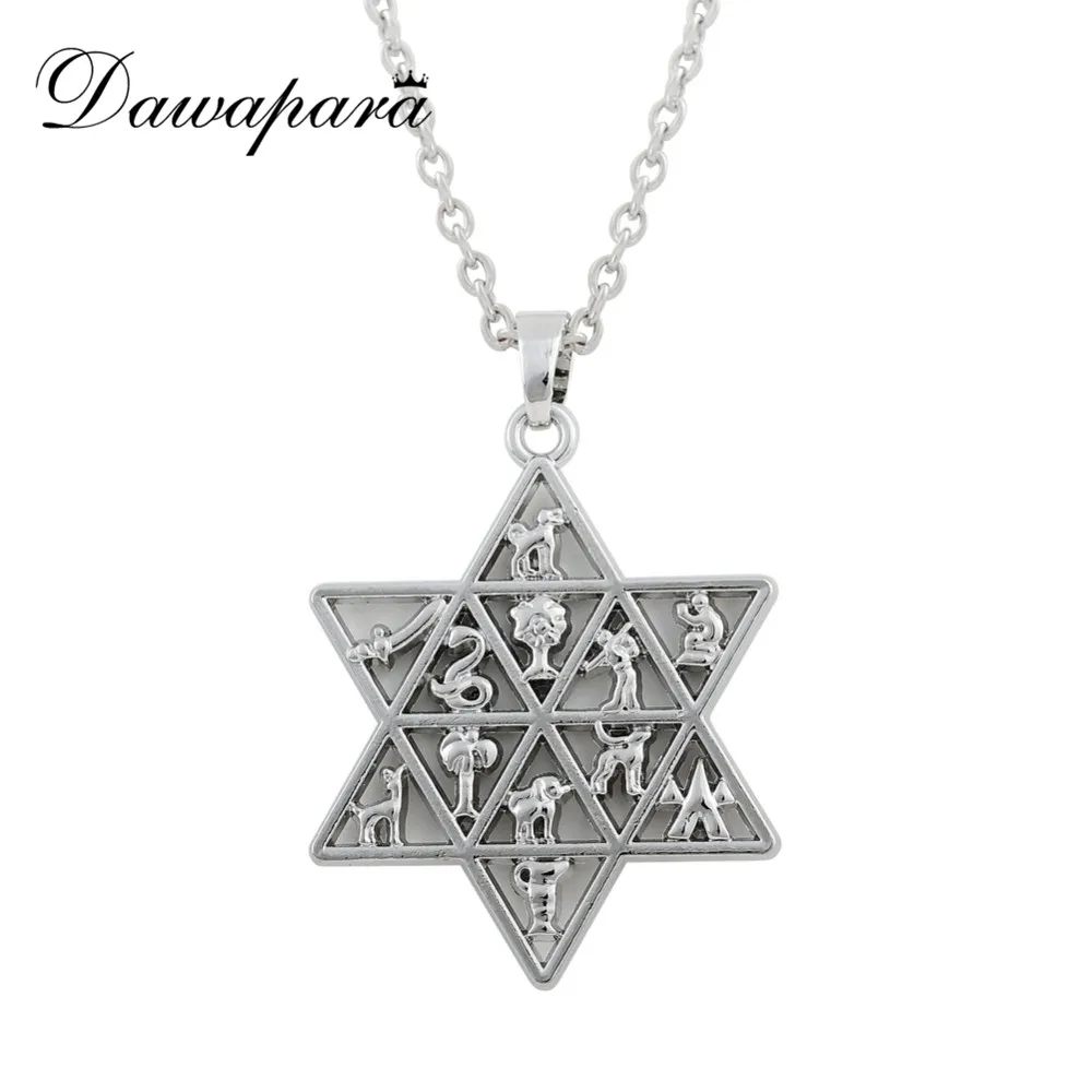 Dawapara Jewish Star of David Pendant 12 Tribes of Israel Ethnic Men Necklace Women Jewelry Collar
Dawapara Jewish Star of David Pendant 12 Tribes of Israel Ethnic Men Necklace Women Jewelry Collar