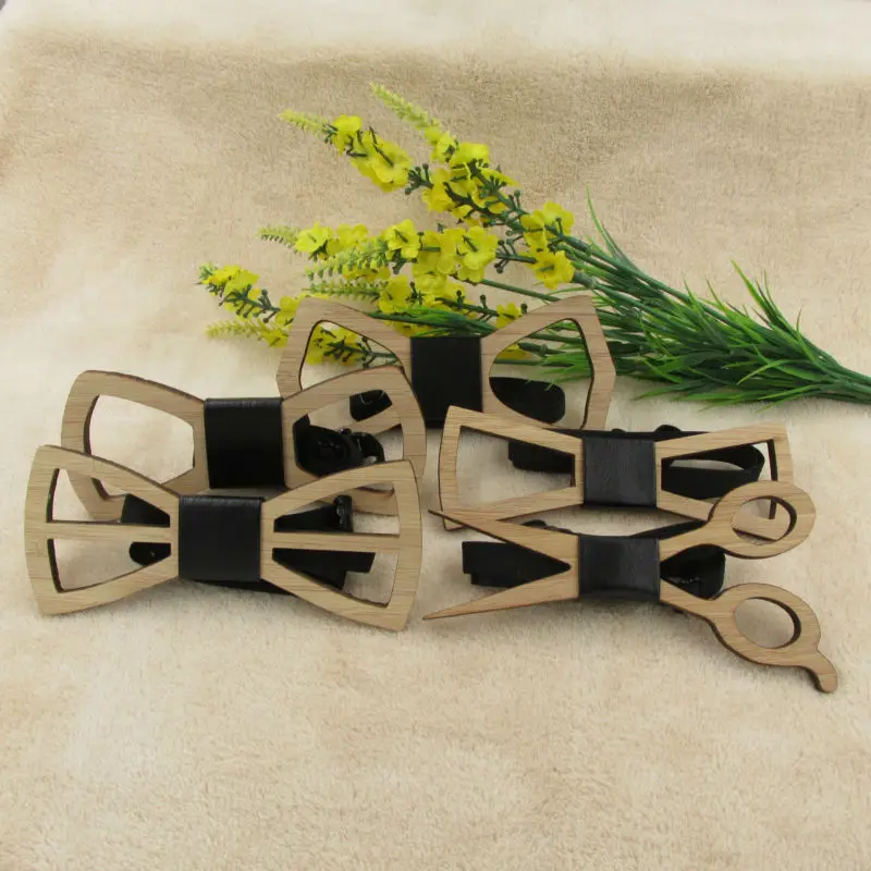 Unique Wooden Bow Tie Noeud Papillon Men Geometric Scissors Laser Cutout Jewelry Accessory
Unique Wooden Bow Tie Noeud Papillon Men Geometric Scissors Laser Cutout Jewelry Accessory