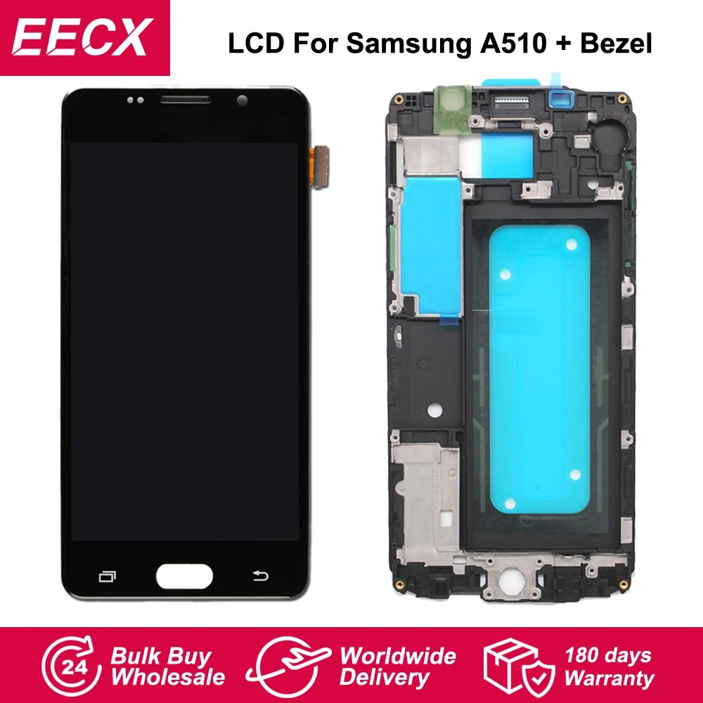 A510F LCD For Samsung Galaxy A510F LCD A5 Duos (2016) A510M Screen A510Y LCD Display Touch Screen Digitizer w/ Frame
A510F LCD For Samsung Galaxy A510F LCD A5 Duos (2016) A510M Screen A510Y LCD Display Touch Screen Digitizer w/ Frame