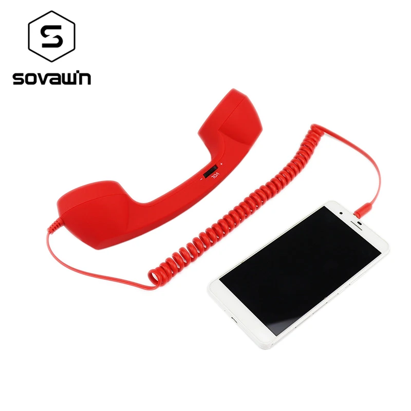 Classic Receiver Telephone Mobile Phone Handset Mic 3.5mm Microphone Retro Speaker Radiation Proof For iPhone for Xiaomi
Classic Receiver Telephone Mobile Phone Handset Mic 3.5mm Microphone Retro Speaker Radiation Proof For iPhone for Xiaomi