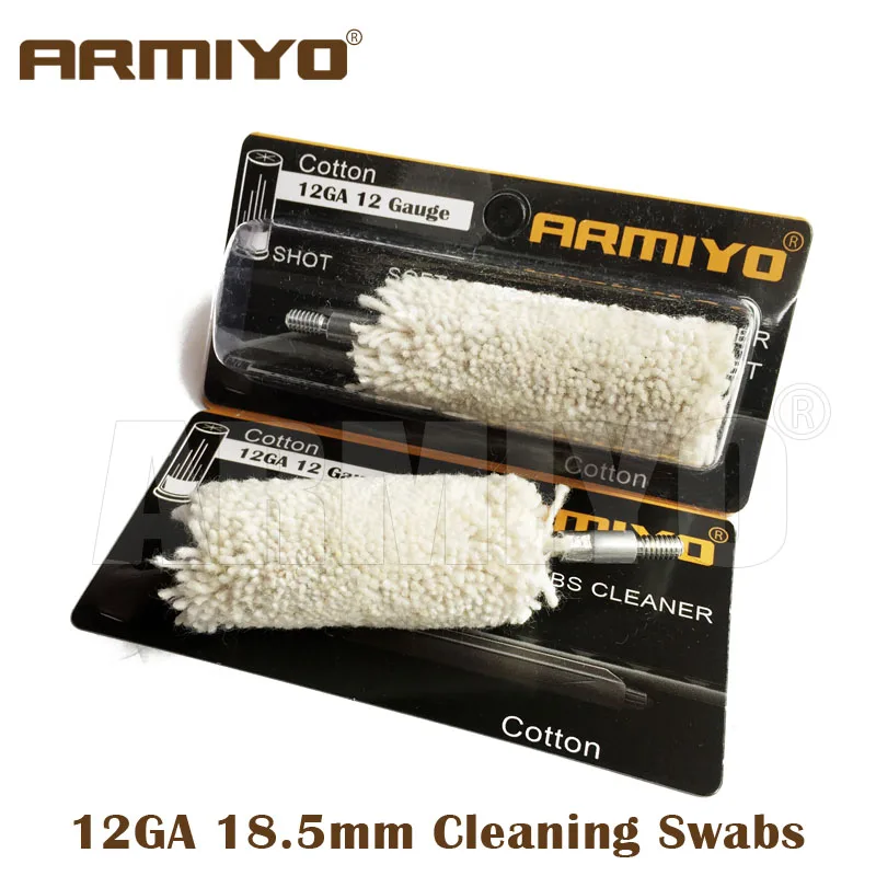 Armiyo 12GA 12 Gauge 18.5mm Gun Barrel Cotton Cleaner Cleaning Swabs Screw Thread Size 8-32 Shot Hunting Shooting Accessories
Armiyo 12GA 12 Gauge 18.5mm Gun Barrel Cotton Cleaner Cleaning Swabs Screw Thread Size 8-32 Shot Hunting Shooting Accessories