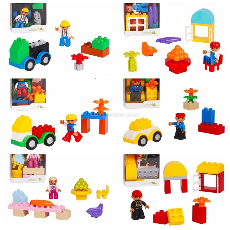 Duplo Legoing Creator Action Figures Scenes Large particles Combination Packages Toys Compatible With Duploed For Children Gifts
Duplo Legoing Creator Action Figures Scenes Large particles Combination Packages Toys Compatible With Duploed For Children Gifts