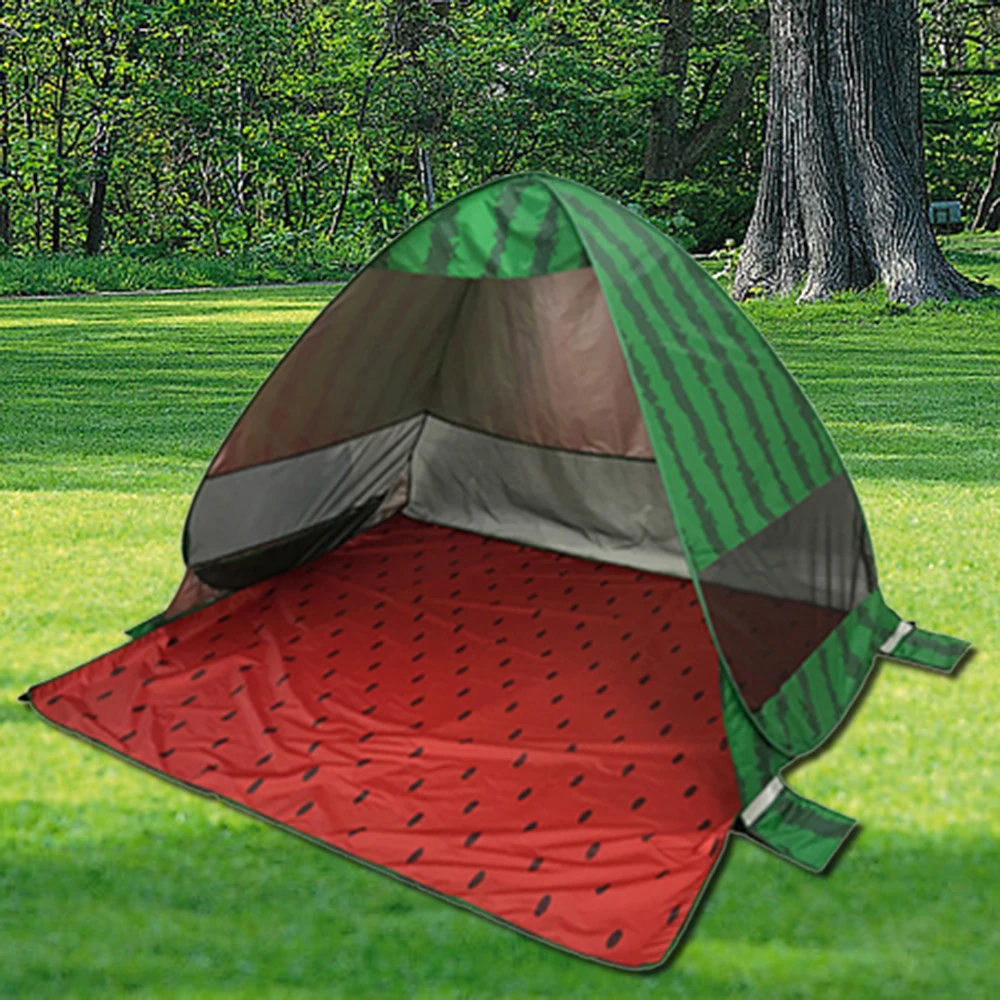 200*165*130cm Watermelon Automatic Camping Tents Free Build Waterproof Polyester UV Beach Tent Sand Sun Protect Outdoor New
200*165*130cm Watermelon Automatic Camping Tents Free Build Waterproof Polyester UV Beach Tent Sand Sun Protect Outdoor New