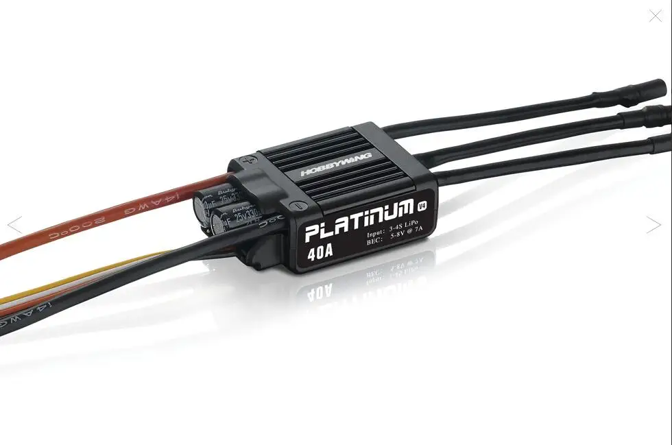 1pc Original Hobbywing Platinum 40A V4 Brushless Electronic Speed Controller ESC for RC Drone Heli FPV Multi-Rotor
1pc Original Hobbywing Platinum 40A V4 Brushless Electronic Speed Controller ESC for RC Drone Heli FPV Multi-Rotor