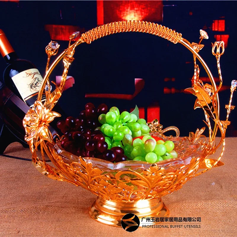 Imitation gold round knitting hand fruit basket home hotel bar exquisite broken fruit plate bread basket decoration
Imitation gold round knitting hand fruit basket home hotel bar exquisite broken fruit plate bread basket decoration