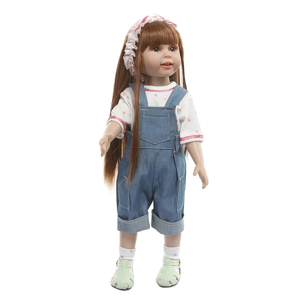 New 45cm Reborn Doll Realistic Full Silicone Vinyl Long Hair Girl Princess Clothes Pacifier Lifelike Handmade Newborn Baby Toy
New 45cm Reborn Doll Realistic Full Silicone Vinyl Long Hair Girl Princess Clothes Pacifier Lifelike Handmade Newborn Baby Toy