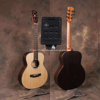 Professional 36" Electric Acoustic Guitars With 20mm cotton bag,Solid Spruce Top/Rosewood Body guitarra eletrica With LCD Pickup
Professional 36" Electric Acoustic Guitars With 20mm cotton bag,Solid Spruce Top/Rosewood Body guitarra eletrica With LCD Pickup