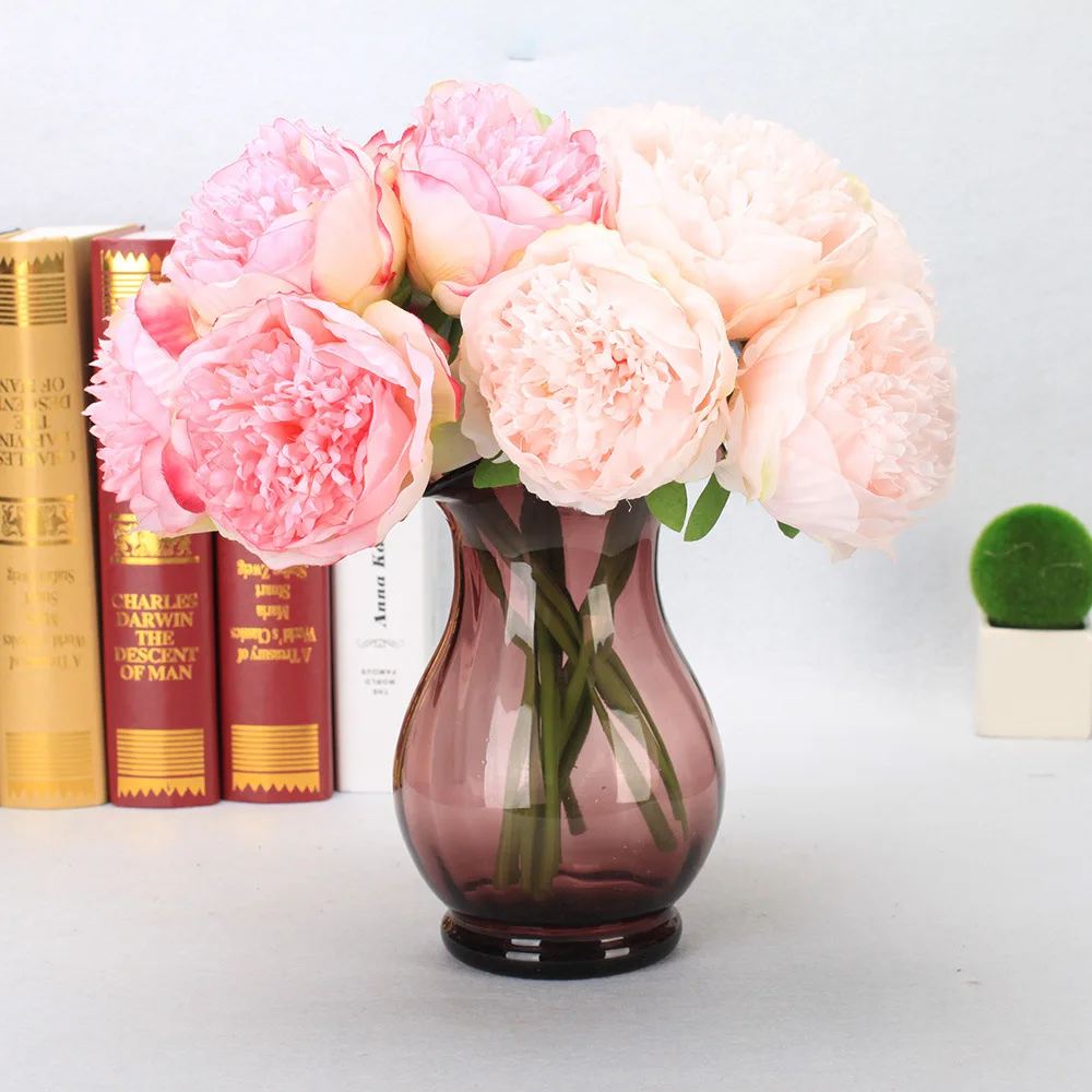 5 Heads/Bunch Peony Fake Flower European Style for Home Photo Studio Wedding Party Decoration Rose Peony Artificial Flowers Gift
5 Heads/Bunch Peony Fake Flower European Style for Home Photo Studio Wedding Party Decoration Rose Peony Artificial Flowers Gift