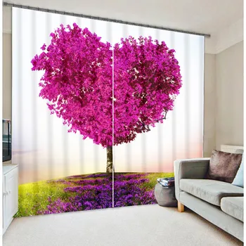 Modern fantasy Lovely Heart Tree print Blackout 3D Window Curtains For Bedding room Living room Hotel Drapes Cortinas Para Sala
Modern fantasy Lovely Heart Tree print Blackout 3D Window Curtains For Bedding room Living room Hotel Drapes Cortinas Para Sala
