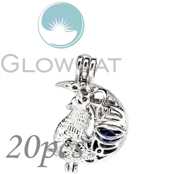 Mystery Wolf Moon Beads Cage Essential Oil Diffuser Aroma Pearl Cage Locket Pendant 20x KK1165
Mystery Wolf Moon Beads Cage Essential Oil Diffuser Aroma Pearl Cage Locket Pendant 20x KK1165