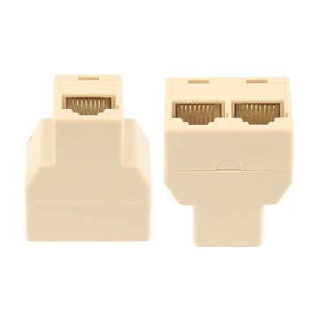 RJ45 Splitter Adapter 1 to 2 Dual Female Port CAT5/6 LAN Ethernet Sockt Network Connections Splitter Adapter P15
RJ45 Splitter Adapter 1 to 2 Dual Female Port CAT5/6 LAN Ethernet Sockt Network Connections Splitter Adapter P15