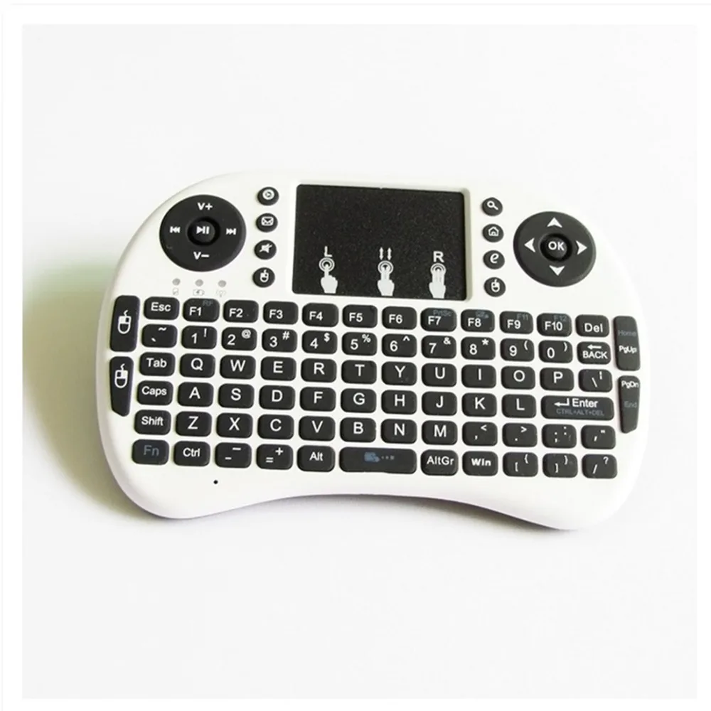 Mini Wireless Keyboard 2.4G with Touchpad Handheld Keyboard for PC Android TV High sensitivity touch Pad Removable battery
Mini Wireless Keyboard 2.4G with Touchpad Handheld Keyboard for PC Android TV High sensitivity touch Pad Removable battery