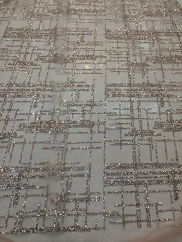 5yards f400# champagne gold grid luxury pattern hand print sparkle glued glitter african tulle mesh lace for sawing/party
5yards f400# champagne gold grid luxury pattern hand print sparkle glued glitter african tulle mesh lace for sawing/party