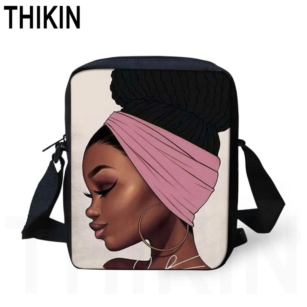THIKIN African Girls Women Crossbody Bag Black Art Afro Pattern Messenger Bag for Girls Purse Small Phone Coin Bags Handbags
THIKIN African Girls Women Crossbody Bag Black Art Afro Pattern Messenger Bag for Girls Purse Small Phone Coin Bags Handbags