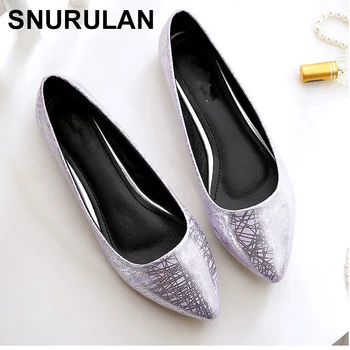 SNURULAN Women casual flat heel shoes PU leather soft bottom size 33-45 pointed Toe comfortable leather Women's shoes flatsE272
SNURULAN Women casual flat heel shoes PU leather soft bottom size 33-45 pointed Toe comfortable leather Women's shoes flatsE272
