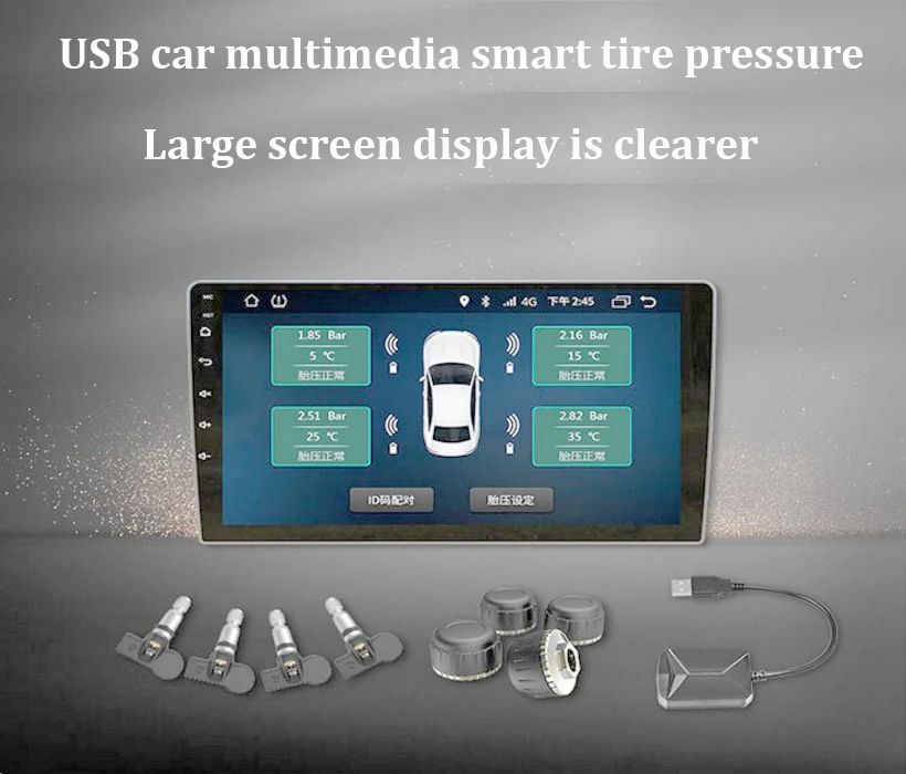 TPMS Tire Pressure Sensor Tire Pressure Monitoring System HUD Digital Display Monitor Android DVD TPMS Tire Pressure Gauge
TPMS Tire Pressure Sensor Tire Pressure Monitoring System HUD Digital Display Monitor Android DVD TPMS Tire Pressure Gauge