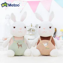 11 Inch Plüsch Nette Stuffed Kleine Brinquedos Baby Kinder Spielzeug für Mädchen Geburtstag Weihnachten Geschenk Bonecas Tiramitu Kaninchen Metoo Puppe(China)