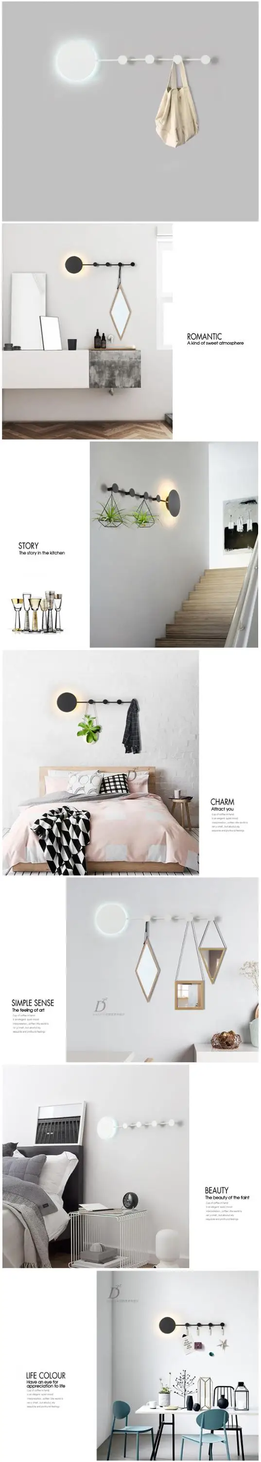 DX Nordic Iron Wall Shelf Lamp (1)