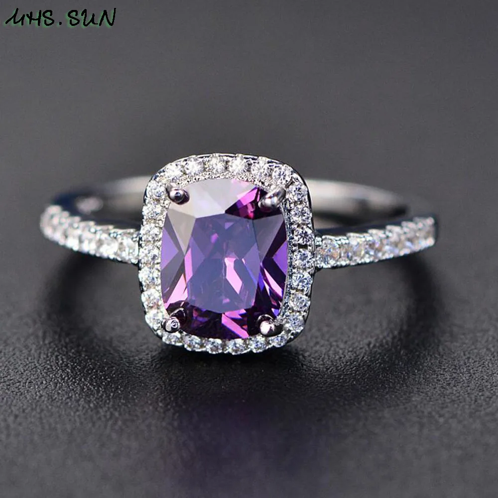 MHS.SUN Vintage AAA Zircon Engagement Rings For Women Silver/Purple/Pink Wedding Rings Female Crystals Jewelry Party Gift 1PC
MHS.SUN Vintage AAA Zircon Engagement Rings For Women Silver/Purple/Pink Wedding Rings Female Crystals Jewelry Party Gift 1PC