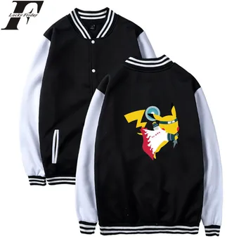 LUCKYFRIDAYF 2017 Pokemon GO Pikachu New Style Long Sleeve Baseball Jacket Men/Women Winter Anime Casual Outwear Coat Plus Size 
LUCKYFRIDAYF 2017 Pokemon GO Pikachu New Style Long Sleeve Baseball Jacket Men/Women Winter Anime Casual Outwear Coat Plus Size