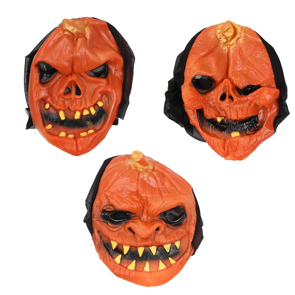 Halloween Pumpkin Skull Mask Horror Scary Mask Full Face Party Mask For Adult Realistic Female Male Masks Masquerade
Halloween Pumpkin Skull Mask Horror Scary Mask Full Face Party Mask For Adult Realistic Female Male Masks Masquerade