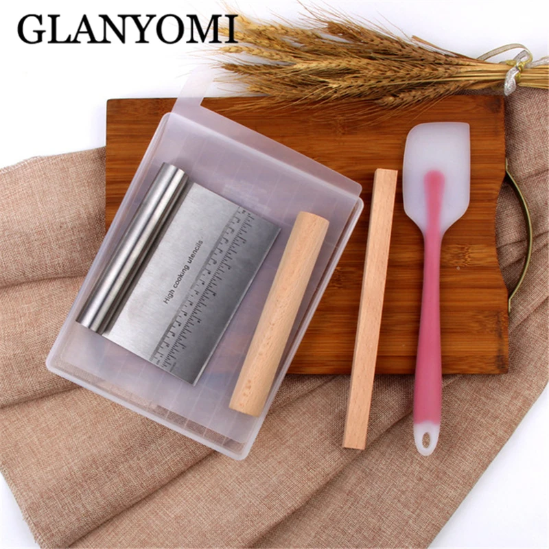 6PCS DIY Handmade Nougat Silicone Mold Non-stick Mat Wooden Flat Roll Chocolate Mold Rooling Pins Baking Cutter Pastry Tools
6PCS DIY Handmade Nougat Silicone Mold Non-stick Mat Wooden Flat Roll Chocolate Mold Rooling Pins Baking Cutter Pastry Tools