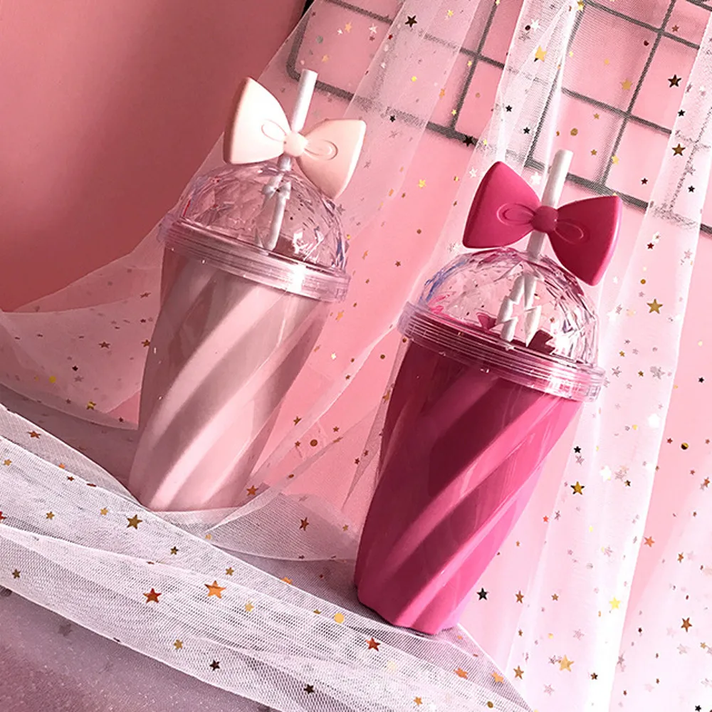 Water Bottle high quality 400ML Lovely Straw Cup Cold Drink Cup Plastic With Bow Lid Straw Cup Bottle Cup Drinkware 9.12
Water Bottle high quality 400ML Lovely Straw Cup Cold Drink Cup Plastic With Bow Lid Straw Cup Bottle Cup Drinkware 9.12
