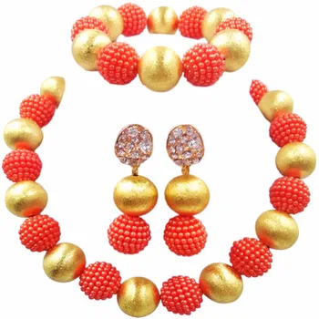 Pretty Orange Nigerian Beads African Jewelry Set for Women 1ZQLS11
Pretty Orange Nigerian Beads African Jewelry Set for Women 1ZQLS11