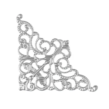 DoreenBeads Zinc metal alloy Embellishments Findings Triangle Silver Color 3.7cm(1 4/8") x 3.7cm(1 4/8"), 8 PCs
DoreenBeads Zinc metal alloy Embellishments Findings Triangle Silver Color 3.7cm(1 4/8") x 3.7cm(1 4/8"), 8 PCs